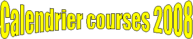 Calendrier courses 2009